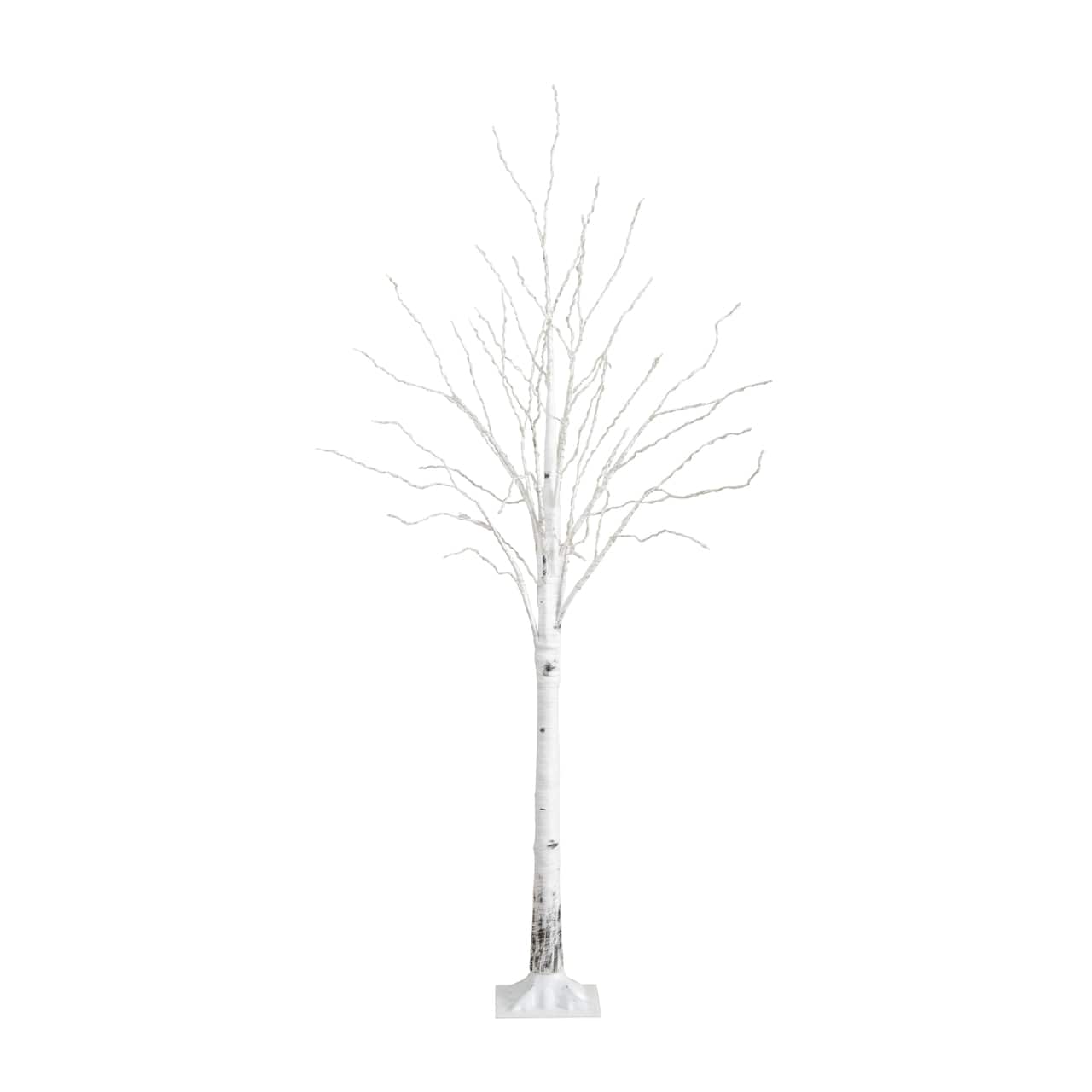 6ft. Pre-Lit White Birch Artificial Christmas Tree, Color Changing LED Lights